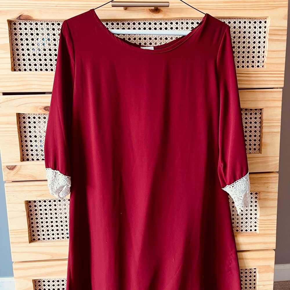 red dress